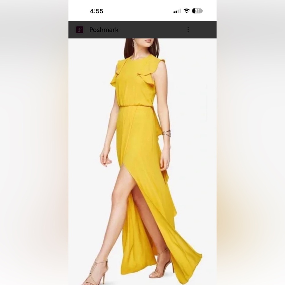Elegant Yellow Maxi Dress